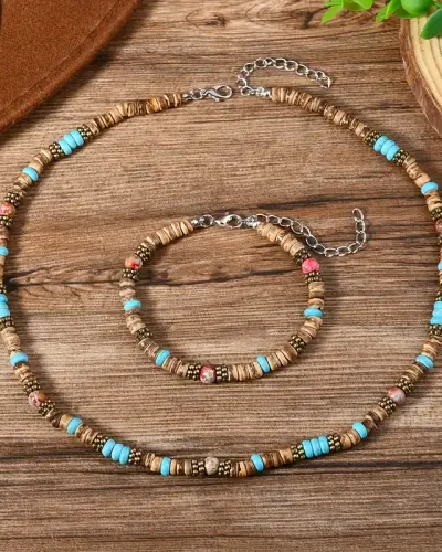 Набор из 2 предметов, ожерелье + браслет