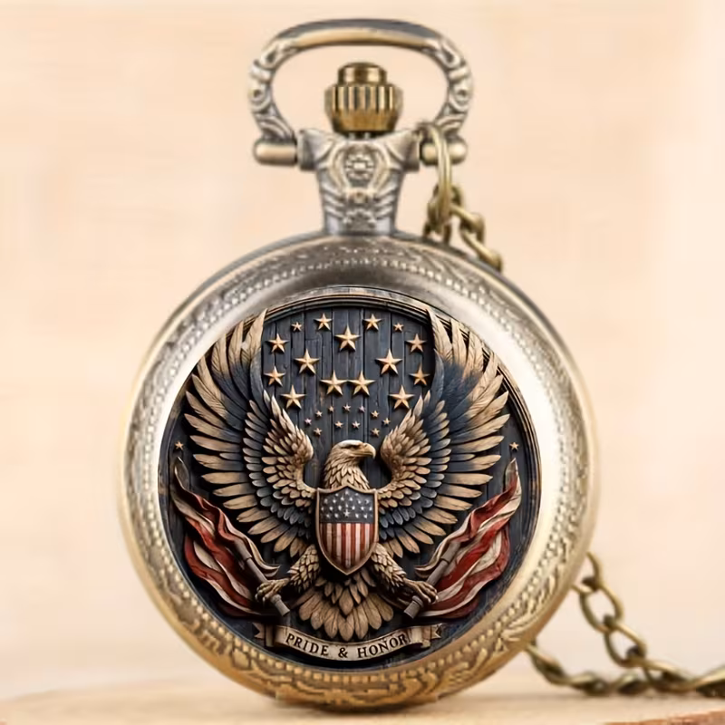 Чоловічий кишеньковий годинник на ланцюжку