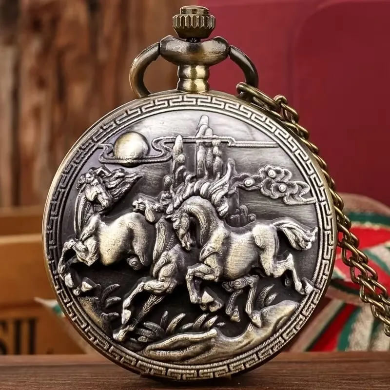Чоловічий кишеньковий годинник на ланцюжку