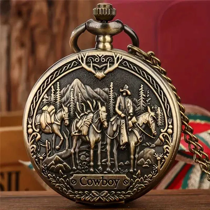 Чоловічий кишеньковий годинник на ланцюжку