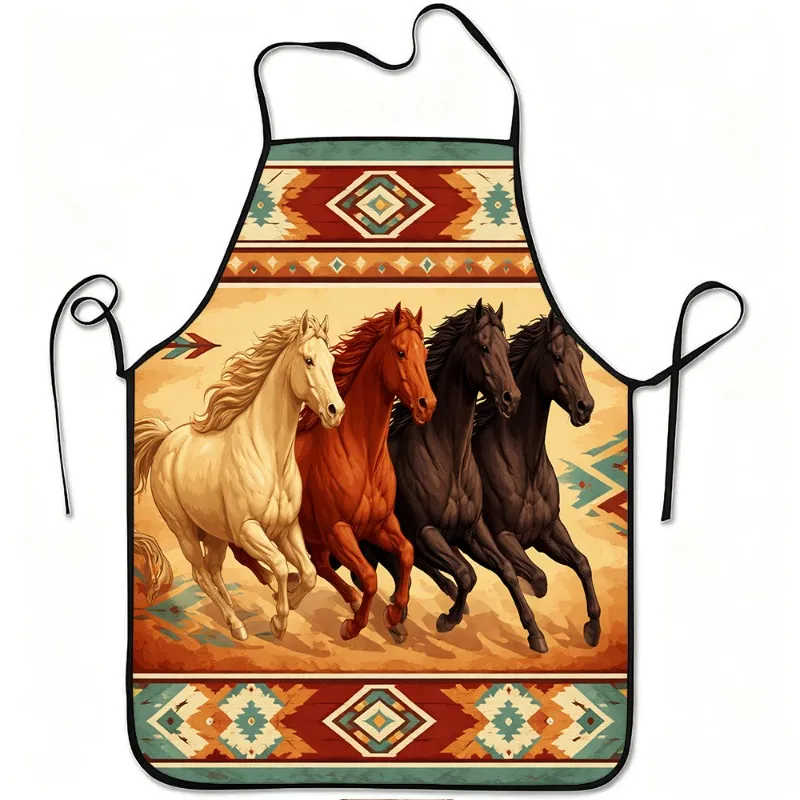 Ковбойський фартук з кіньми