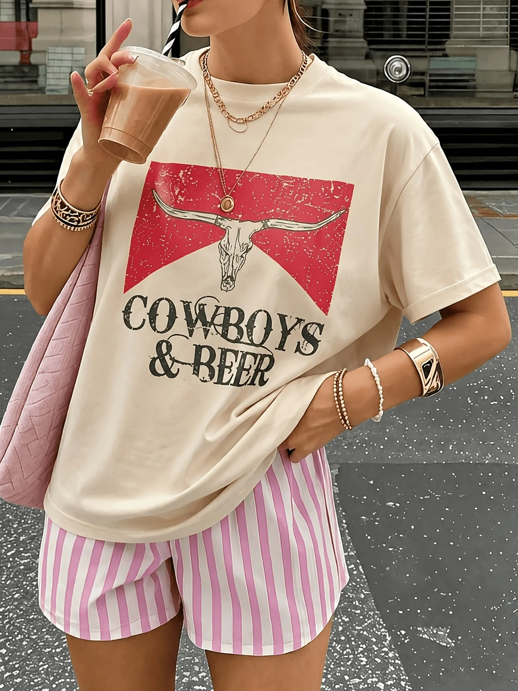 Вінтажна футболка Cowboys & Beer